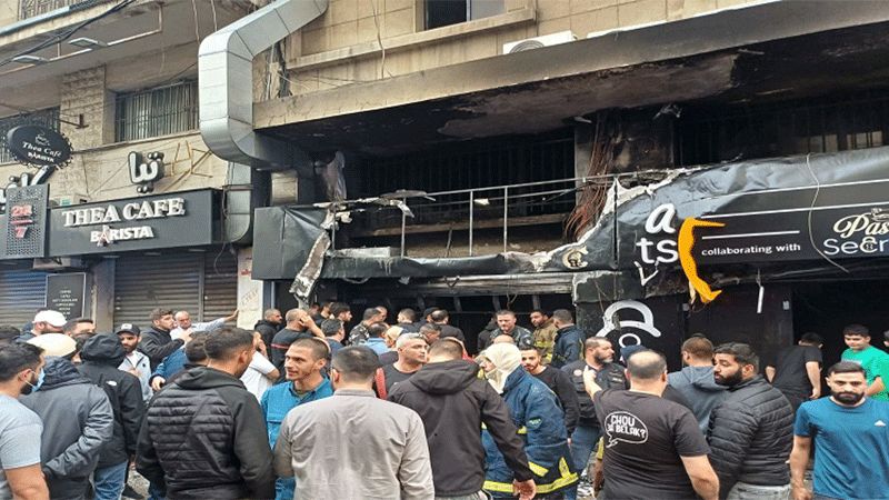 Más de ocho muertos por un incendio en una pizzería en Beirut